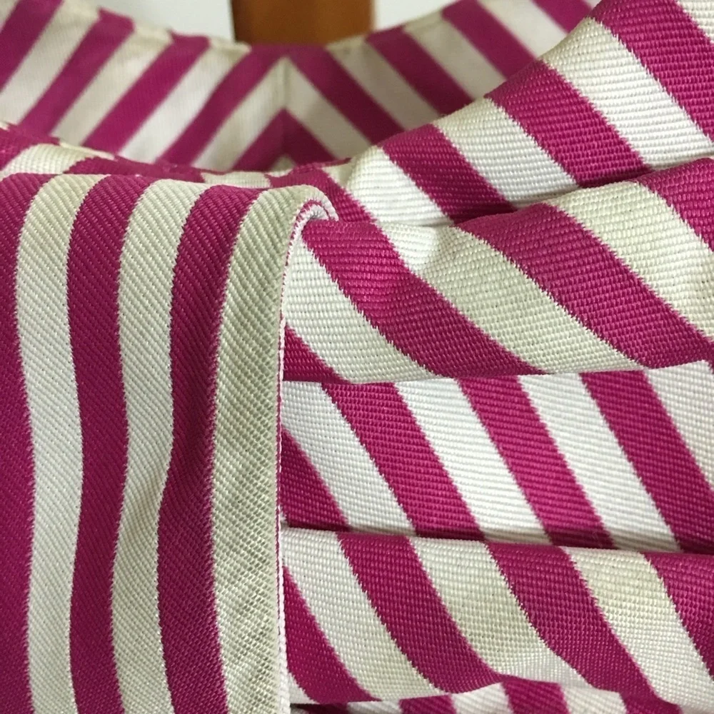 KATE SPADE SEASIDE SUTTON PINK WHITE STRIPE BOW SATCHEL PURSE
